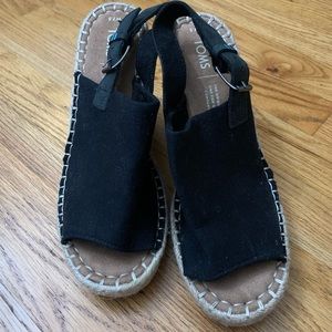 TOMS “Monica Wedge Heel” Size 7.5 US W